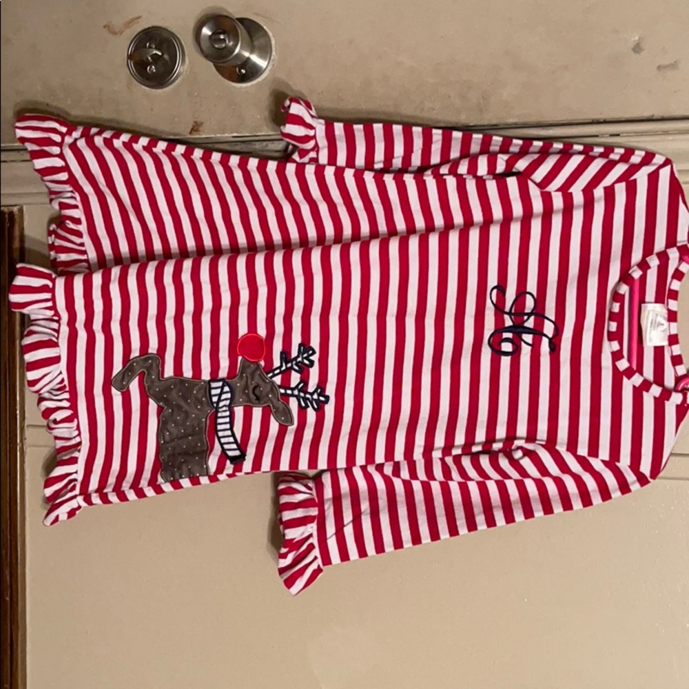 Christmas dress with initial A
